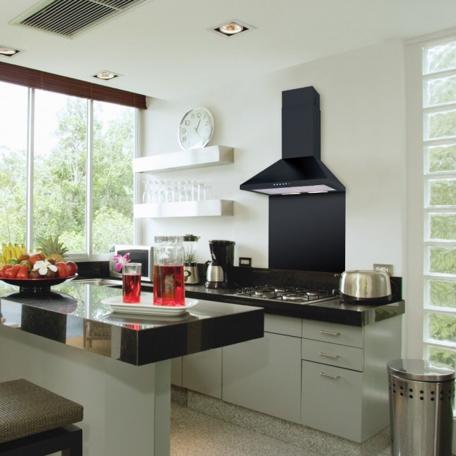 60cm Premium Cooker Hood Black